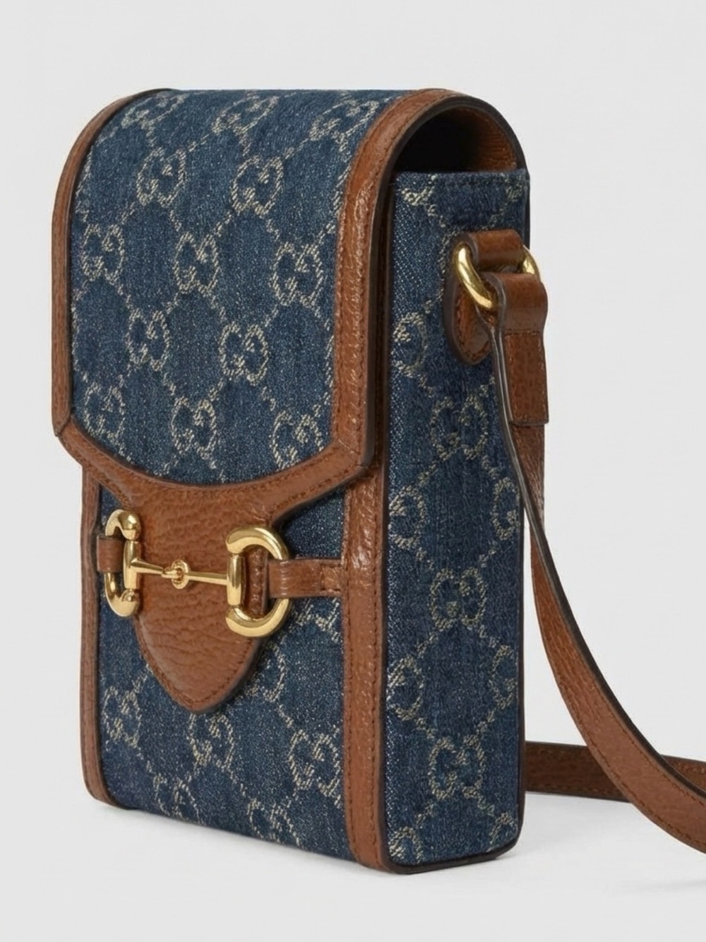 Gucci Horsebit Leather Crossbody Bag